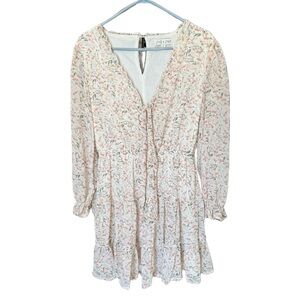 She + Sky Pastel Floral Long Sleeve Dress
